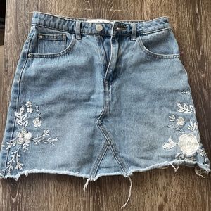Short Jean Skirt